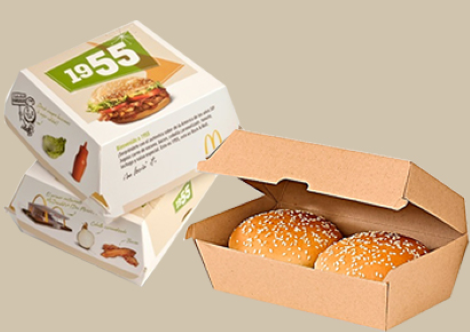 CAJA DE HAMBURGUESAS